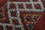 Traditional Moroccan Berber Rug 5.5 FT X 11.3 FT | Handwoven Red Runner