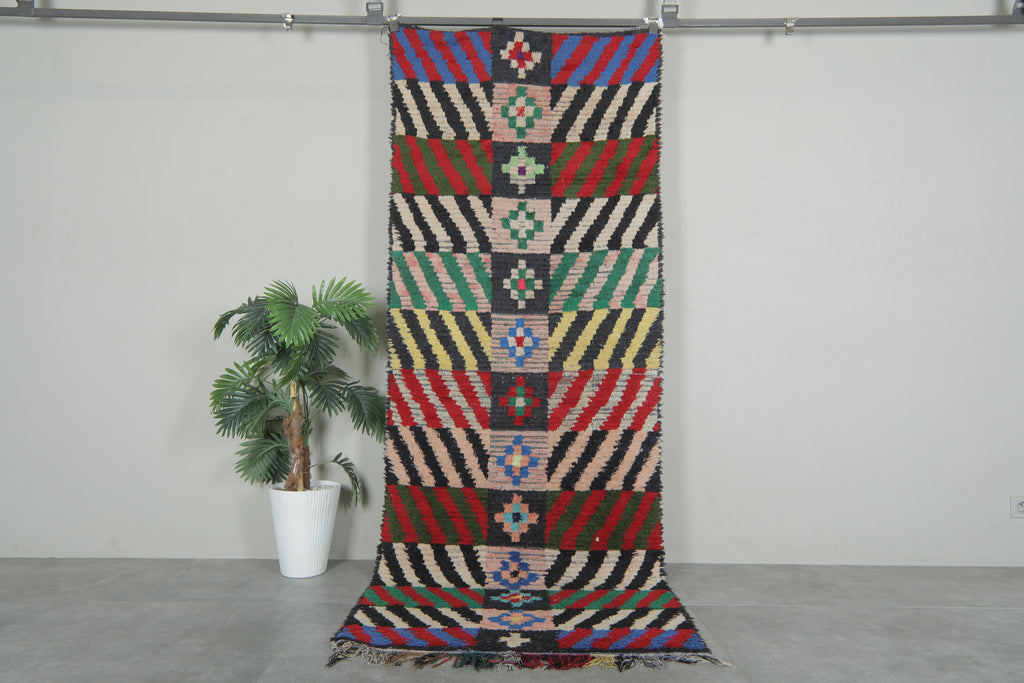 Vintage Moroccan runner rug – 3.3 FT x 8.8 FT