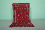 Small Handwoven Berber Moroccan Rug - 3.2 FT X 4.8 FT | Authentic Artisanal Elegance