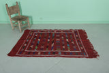 Small Handwoven Berber Moroccan Rug - 3.2 FT X 4.8 FT | Authentic Artisanal Elegance