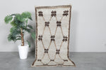 Small Beni Ourain Rug 2.7 X 6.1 FT Berber Rug