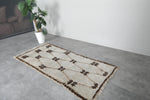 Small Beni Ourain Rug 2.7 X 6.1 FT Berber Rug