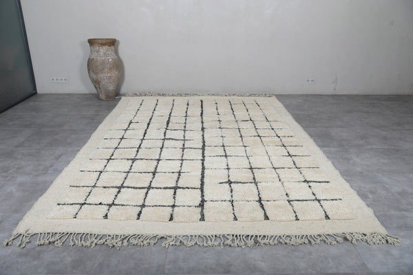 Ben ourain Moroccan rug - Custom wool rug with geometric design