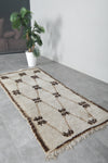 Small Beni Ourain Rug 2.7 X 6.1 FT Berber Rug