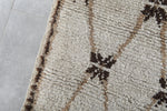 Small Beni Ourain Rug 2.7 X 6.1 FT Berber Rug
