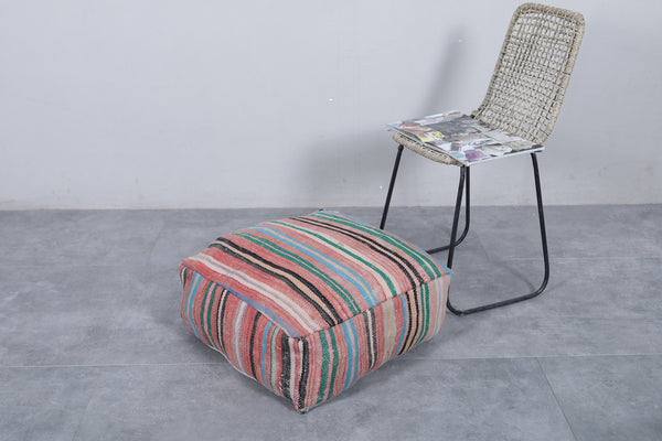 Moroccan vintage ottoman pouf