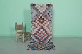 Vintage Handmade Runner Rug – 2.2 FT × 6.2 FT | Colorful Moroccan Boucherouite
