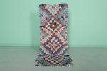 Vintage Handmade Runner Rug – 2.2 FT × 6.2 FT | Colorful Moroccan Boucherouite