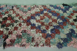 Vintage Handmade Runner Rug – 2.2 FT × 6.2 FT | Colorful Moroccan Boucherouite