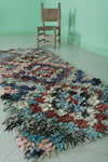 Vintage Handmade Runner Rug – 2.2 FT × 6.2 FT | Colorful Moroccan Boucherouite