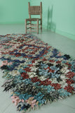 Vintage Handmade Runner Rug – 2.2 FT × 6.2 FT | Colorful Moroccan Boucherouite