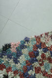 Vintage Handmade Runner Rug – 2.2 FT × 6.2 FT | Colorful Moroccan Boucherouite