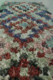 Vintage Handmade Runner Rug – 2.2 FT × 6.2 FT | Colorful Moroccan Boucherouite