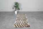 Handmade Beni Ourain Rug 2.6 X 5.2 FT