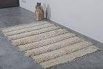 Beige Flatwoven berber Moroccan rug - 3.6 FT X 5.9 FT