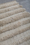 Beige Flatwoven berber Moroccan rug - 3.6 FT X 5.9 FT