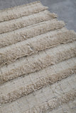 Beige Flatwoven berber Moroccan rug - 3.6 FT X 5.9 FT