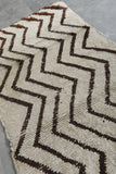 Handmade Beni Ourain Rug 2.6 X 5.2 FT