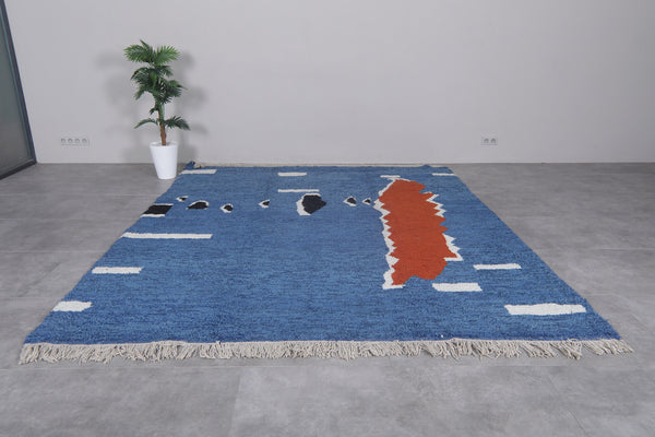 Handmade moroccan contemporary rug   8.5 FT X 10.3 FT