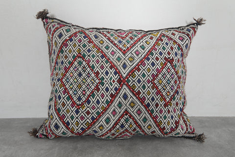 Handwoven Moroccan Kilim Pillow – 16.9 inches x 21.2 inches
