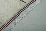 Custom size White striped Moroccan Rug