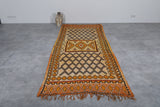 Vintage Handmade Runner Rug 4.3 FT X 11.3 FT