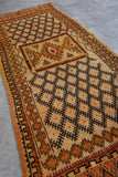 Vintage Handmade Runner Rug 4.3 FT X 11.3 FT