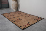 Tuareg Rug - 4.9 x 7.1 ft Handwoven Natural Mat