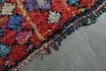 Bold Moroccan Boucherouite Rug – 4.2 x 10.8 Feet Handwoven Tribal Runner