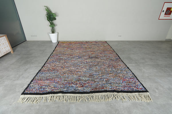Colorful Moroccan rug 7.4 x 10.3 Feet Tribal rug - Berber area rug