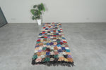 Colorful Moroccan Boucherouite Rug – 3 x 7.8 Feet Handwoven Runner rug