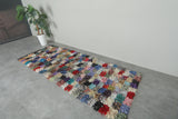 Colorful Moroccan Boucherouite Rug – 3 x 7.8 Feet Handwoven Runner rug