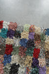 Colorful Moroccan Boucherouite Rug – 3 x 7.8 Feet Handwoven Runner rug