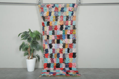 Multicolor Moroccan Boucherouite Rug – 5.2 x 7.5 Feet Handmade Patchwork Carpet