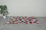 Multicolor Moroccan Boucherouite Rug – 5.2 x 7.5 Feet Handmade Patchwork Carpet
