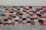 Multicolor Moroccan Boucherouite Rug – 5.2 x 7.5 Feet Handmade Patchwork Carpet