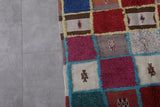 3.4 FT x 5.9 FT Colorful Handmade Moroccan Azilal Carpet - Patchwork Design