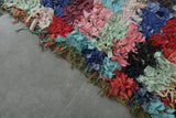 Multicolor Moroccan Boucherouite Rug – 5.2 x 7.5 Feet Handmade Patchwork Carpet