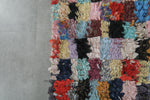 Multicolor Moroccan Boucherouite Rug – 5.2 x 7.5 Feet Handmade Patchwork Carpet