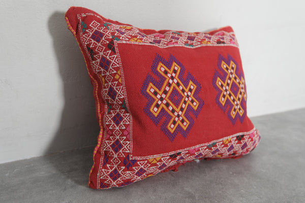 Handwoven Moroccan Kilim Pillow 12.9 inches x 16.1 inches