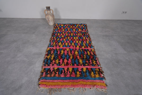 Colorful Moroccan runner rug – 2.6 x 5.7 FT | Vibrant handwoven design