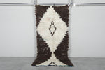 Small Wool Rug 3 X 6.9 FT Beni Ourain Rug