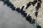 Small Wool Rug 3 X 6.9 FT Beni Ourain Rug