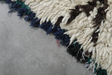 Small Wool Rug 3 X 6.9 FT Beni Ourain Rug