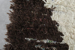 Small Wool Rug 3 X 6.9 FT Beni Ourain Rug