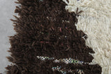 Small Wool Rug 3 X 6.9 FT Beni Ourain Rug