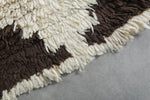 Small Wool Rug 3 X 6.9 FT Beni Ourain Rug