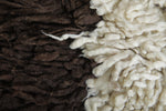 Small Wool Rug 3 X 6.9 FT Beni Ourain Rug