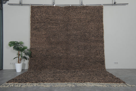 Black & Brown Custom size Moroccan Rug