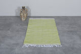 Compact Moroccan Rug – Refreshing Lime Green Accent | 2.6 FT x 4.8 FT